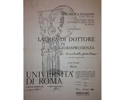 Italian university lawyer degree Lawyer degree